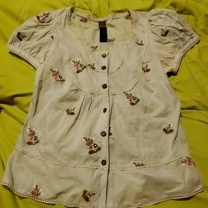 Lithe for anthropologie button down blouse.